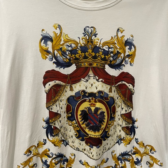 Dolce & Gabbana Cream Top with Artistic Motif - Picture 3 of 5